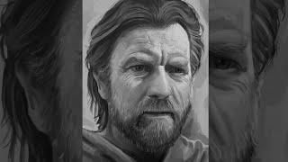 INCREDIBLE OBI-WAN KENOBI PAINTING! STAR WARS ART Youtube short