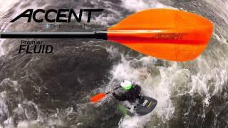 Accent Premier Fluid Freestyle Kayak Paddle - Shown In Action With Luke Hopkins