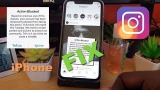 iPhone Action Blocked Instagram Fix