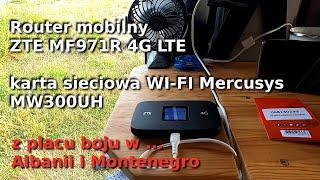 Podbieranie internetu kartą Mercusys MW300UH z BeachBaru. Router ZTE MF971R 4G LTE znakomicie ;)