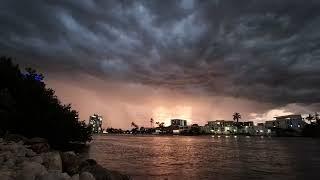 sunset storm over the Gold Coast