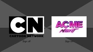Cartoon Netwok Sign off Adult Swim Acme Night Sign On (June 16, 2024)
