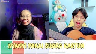 NYANYIIN TIKTOKER DARI MALAYSIA PAKAI SUARA KARTUN | OME TV MALAYSIA
