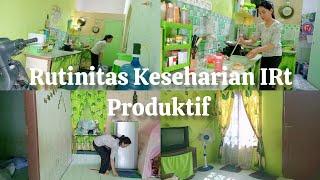 Rutinitas Keseharian IRT Produktif DiRumah Hijau || Bersih Bersih Rumah