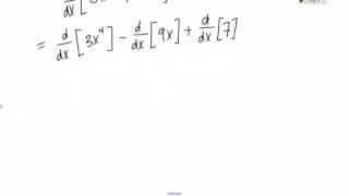 The derivative of a polynomial