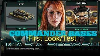 War Commander: KARA REBORN/POWER Of Raijin & Z77 Test On Commander Bases( Rubi on)