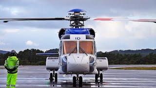 Bristow Sikorsky S-92 | Start-up and takeoff | Stord airport, november 2020