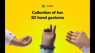 Handy 3D Hands: Exceptionally fun 3D illustrations by Icons8