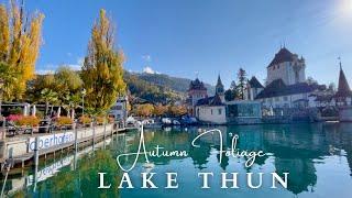 AUTUMN FOLIAGE IN LAKE THUN, SWITZERLAND | THUNERSEE