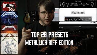 AMAZING TONES Fortin Cali Suite Preset DEMO with My Favorite Metallica Riffs | Neural DSP