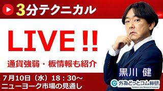 見通しズバリ！3分テクニカル分析「ライブ‼」 ニューヨーク市場の見通し　2024年7月9日