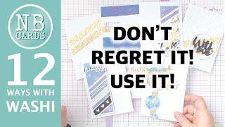 12 WOW Ways to Use WASHI Tape in Clean and Simple Card Making! Don't Regret It - Use It! [2024/80]