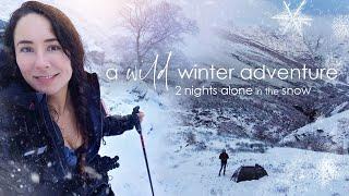 2 Nights Alone in the Snow - a Solo Winter Adventure! Wild Camping & Hiking in the Mountains