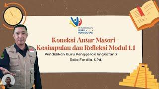 Koneksi Antar Materi - Kesimpulan dan Refleksi Modul 1.1 | Rolla Fardila CGP Angkatan 7