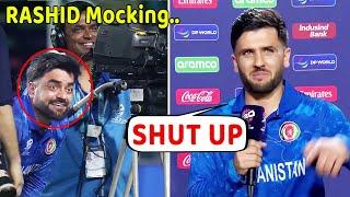 Rashid Khan mocking Fazalhaq Farooqi after AFG cs PNG match