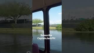 Taking the Ferry to Epcot at Disney World