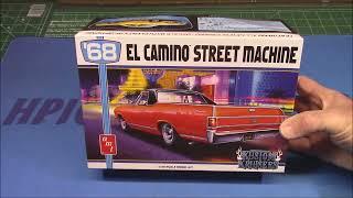 1968 Chevy El Camino Custom Supercharged 396 1/25 Scale Model Kit Build How To Assemble Paint Decal