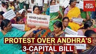 Andhra Capital Faceoff: Amaravati Protests After Andhra Assembly Okays Proposal