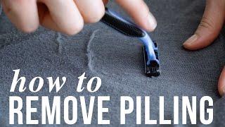 How to remove pilling, aka lint balls