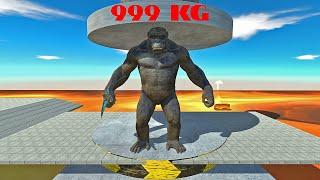 HIDRAULIC PRESS 999 KG VS ALL UNIT ARBS - Animal Revolt Battle Simulator