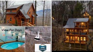 Views For Days Luxury Cabin For A Romantic Getaway or The Entire Family Gatlinburg Views & Tram