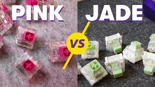 Kailh Box Jade vs Pink (sound test) #shorts