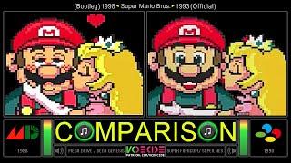 Super Mario Bros (Sega Genesis vs SNES) Side by Side Comparison - Dual Longplay