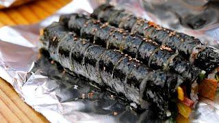 보이는 김밥 3줄 4500원입니다! 기본기 좋은 실패없는 김밥 '골목식당' / A lot of kimbap with just one line / Korean street food