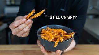 Why it's (almost) impossible to make Crispy Sweet Potato Fries in the oven.