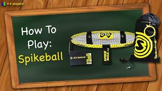 How to play Spikeball