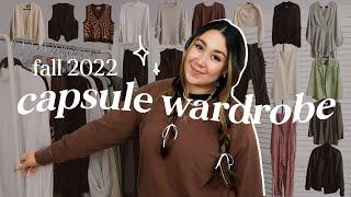 Putting together a capsule wardrobe as a non-minimalist & fashion lover  (FALL 2022) + outfits!