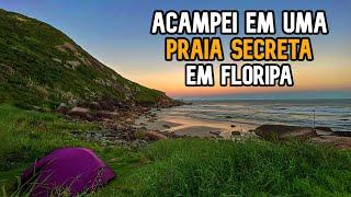 Conheça a PRAIA SECRETA em FLORIPA / ACAMPAMENTO + TRILHA COMPLETA / LUGAR SURREAL 