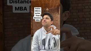 Online MBA vs distance MBA. #ytshorts #shorts #shortkarofeelkaro #mba #online