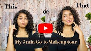 My 3 min Go-to Makeup tour | Myglamm | Makeup tutorial #3minchallenge #makeup #makeupchallenge