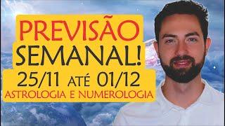 ️PREVISÃO Semanal 25/11 - 01/12: Mercúrio retrógrado e LUA NOVA! | Astrologia e Numerologia