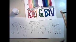 Roy G. Biv Bird Drawing
