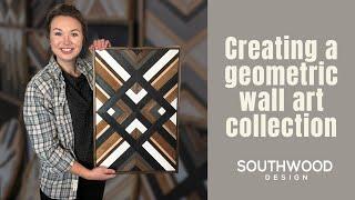 Making a Geometric Wood Wall Art Collection- Mosaic Madness 2023