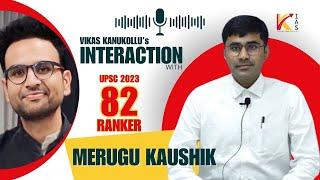 Merugu Kaushik || AIR - 82 in First Attempt || UPSC Civil Services, 2023 - VK IAS Mentorship