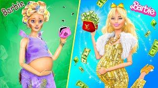 Barbies rica e Falida Com Seus Bebês / 32 Bonecas DIYs