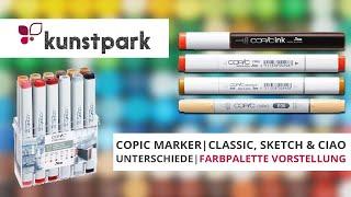 COPIC Marker - Sketch / ciao / Classic | Farbpalette Vorstellung 