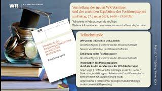 Neuer #Vorsitz beim #Wissenschaftsrat | Strukturen der #Forschungsfinanzierung an #Hochschulen