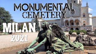 THE MOST POWERFUL 4K WALKING TOUR OF THE MONUMENTAL CEMETERY IN MILAN/ CIMITERO MONUMENTALE MILANO