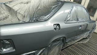 Spraying an Old Benz in Liquid Glass with DV1 & SATA X-5500