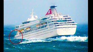 CRUISE SHIPS In BAD WEATHER - Super Heavy Seas in Storm