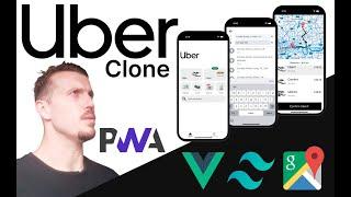 Uber Clone with Vue 3, Tailwind CSS, Node JS, Google Maps, PWA, Javascript