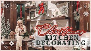 CHRISTMAS DECORATE WITH ME | COZY CHRISTMAS KITCHEN DECORATING IDEAS | CHRISTMAS DECORATIONS 2023