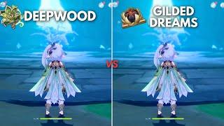 Deepwood vs Gilded Dreams !! Best Artifacts For C0 Nahida?? [ GENSHIN IMPACT ]