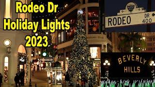 2023 Rodeo Drive Holiday Lights in Beverly Hills California