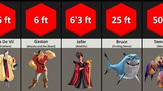 Comparison: Biggest Characters of Disney Villains | Disney Villains Size Comparison