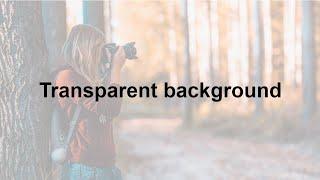 Transparent Background HTML CSS | CSS Opacity